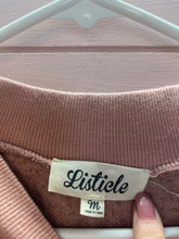 Load image into Gallery viewer, Medium Listicle Dusty Pink Fuzzy Sweatshirt
