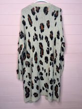 Load image into Gallery viewer, XXL Knox Rose Long Leopard Sweater Cardigan
