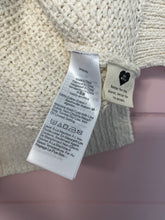 Load image into Gallery viewer, Medium Madewell Cream Sweater Knit Flutter Sleeve Top
