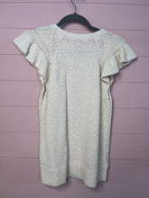 Load image into Gallery viewer, Medium Madewell Cream Sweater Knit Flutter Sleeve Top
