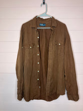 Load image into Gallery viewer, Large Ralph Lauren Mens Brown Polo Button Up Shirt
