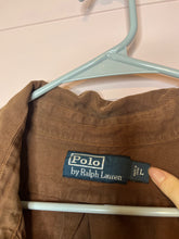 Load image into Gallery viewer, Large Ralph Lauren Mens Brown Polo Button Up Shirt
