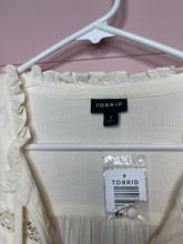 Load image into Gallery viewer, 4XL Torrid NWT Ivory Peasant Style Plus Size Blouse
