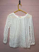 Load image into Gallery viewer, Size 2 J. Crew White Linen Top
