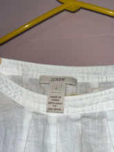 Load image into Gallery viewer, Size 2 J. Crew White Linen Top
