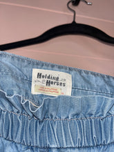 Load image into Gallery viewer, Medium Anthropologie Holding Horses Chambray Wide Leg Cropped Pants
