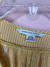 Load image into Gallery viewer, Small American Eagle Yellow Boho Peasant Style Top
