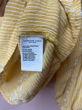Load image into Gallery viewer, Small American Eagle Yellow Boho Peasant Style Top
