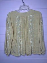 Load image into Gallery viewer, Small American Eagle Yellow Boho Peasant Style Top

