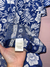 Load image into Gallery viewer, Large NWT Aakaa Blue White Floral Sun Dress
