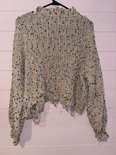Load image into Gallery viewer, Small POL Chunky Knit Distressed Cropped Sweater
