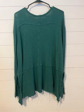 Load image into Gallery viewer, Small Free People Waffle Knit Distressed Tunic Top
