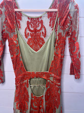 Load image into Gallery viewer, Small For Love And Lemons Boho Red Lace Midi Gown
