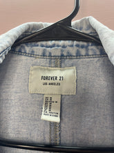 Load image into Gallery viewer, Medium Forever 21 Denim Distressed Button Up Shacket
