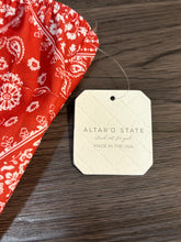 Load image into Gallery viewer, Large Altar’d State NWT Red White Western Bandana Tank Top
