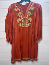 Load image into Gallery viewer, Large Solitaire Boho Embroidered Tunic Dress
