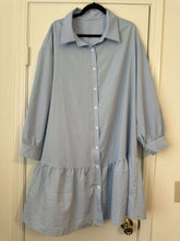 Load image into Gallery viewer, 3XL SHEIN Light Blue Button Front Dress
