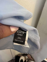 Load image into Gallery viewer, 3XL SHEIN Light Blue Button Front Dress
