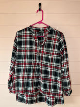 Load image into Gallery viewer, Medium Angie Red Black Plaid Tunic Top
