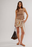 Size 12 NWT Free People Boho Sweet As Beach Mini Skirt