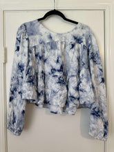 Load image into Gallery viewer, XL Arizona Blue Tie Dye Crop Top
