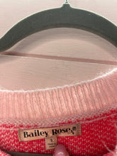 Load image into Gallery viewer, Small Bailey Rose Pink Smiley Face Retro Sweater
