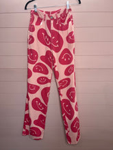 Load image into Gallery viewer, XS Bailey Rose Pink Retro Smiley Face Pants
