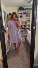 Load image into Gallery viewer, 3XL SHEIN Smocked Purple Dress
