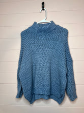 Load image into Gallery viewer, Small/ Medium Altar’d State Blue Chunky Knit Sweater
