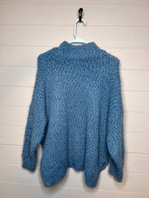 Load image into Gallery viewer, Small/ Medium Altar’d State Blue Chunky Knit Sweater

