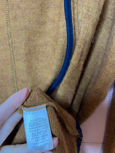 Load image into Gallery viewer, Medium/ Large Umgee Tan &amp; Navy Blue Cardigan
