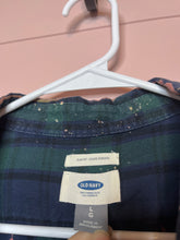 Load image into Gallery viewer, Large Old Navy Slim Fit Bleached Plaid Flannel
