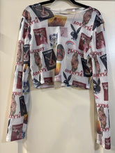 Load image into Gallery viewer, L/XL Playboy Shear Crop Top
