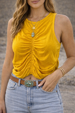 Load image into Gallery viewer, Small House of Harlow Ruched Crop Top
