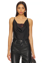 Load image into Gallery viewer, XS Free People Intimately NWT Black Pink Lace Double Date Layer Body Suit
