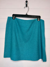 Load image into Gallery viewer, Size 12 J. Crew Turquoise Wool Mini Skirt
