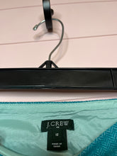 Load image into Gallery viewer, Size 12 J. Crew Turquoise Wool Mini Skirt
