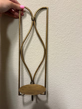 Load image into Gallery viewer, Bronze Gold Set of 2 Candle Wall Sconces
