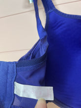Load image into Gallery viewer, 40DDD Cacique Blue Embroidered Floral Print Plus Size Bra

