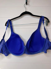 Load image into Gallery viewer, 40DDD Cacique Blue Embroidered Floral Print Plus Size Bra
