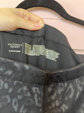 Load image into Gallery viewer, XL Victoria’s Secret Black Sheer Leopard Print Leggings
