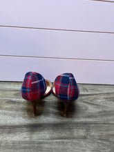 Load image into Gallery viewer, Size 8 Sole Society Red Plaid Pointy Toe Heels
