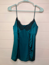 Load image into Gallery viewer, Size 10 Diane Von Furstenberg Teal Silk Y2K Camisole
