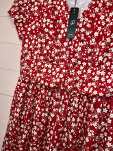 Load image into Gallery viewer, Large Ouges NWT Red Floral Dress
