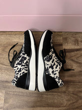 Load image into Gallery viewer, Size 8 Crazy Train Wacky Western Black Cowhide Sneakers
