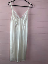 Load image into Gallery viewer, Medium/ Large Ivory Satin Slip Dress
