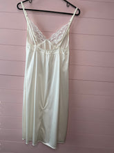 Load image into Gallery viewer, Medium/ Large Ivory Satin Slip Dress
