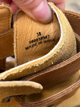Load image into Gallery viewer, Size 38 (8) Free People Bungalow Clog Ankle Boot Tan Suede Leather 70s Wood Heel
