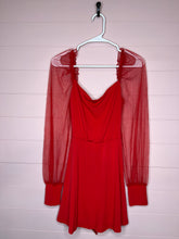 Load image into Gallery viewer, Large Lucy In The Sky Ari Long Sleeve Red Dress
