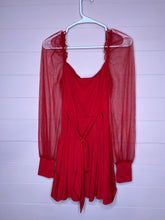 Load image into Gallery viewer, Large Lucy In The Sky Ari Long Sleeve Red Dress
